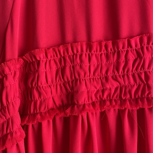 ASOS Red Ruffle Dress - Picture 4 of 9